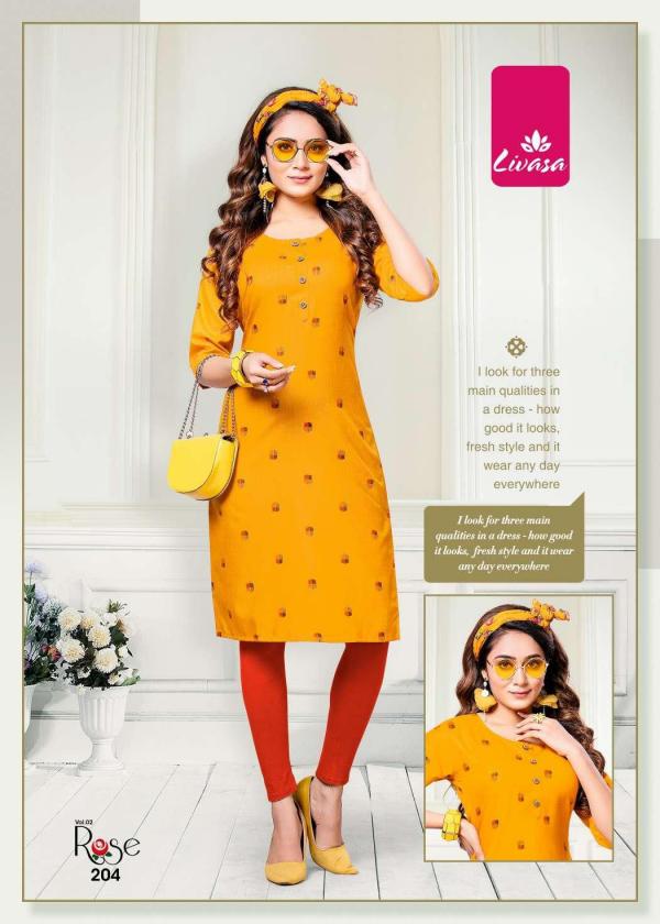 Livasa Rose 2 Casual Wear Printed Kurti Collection